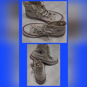 Converse High-Top Sneakers in White Canvas Men Size 6